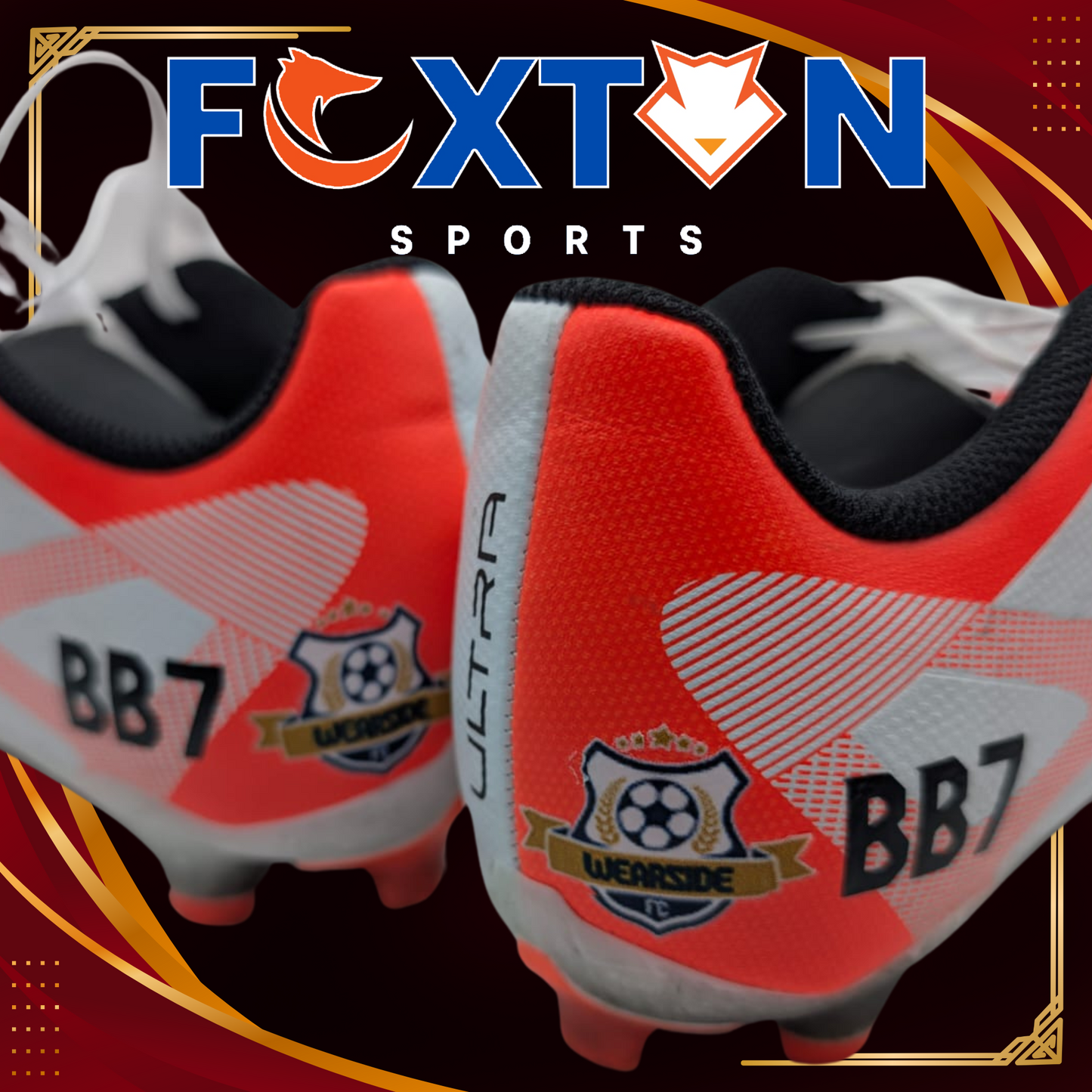 Personalised football boots declas