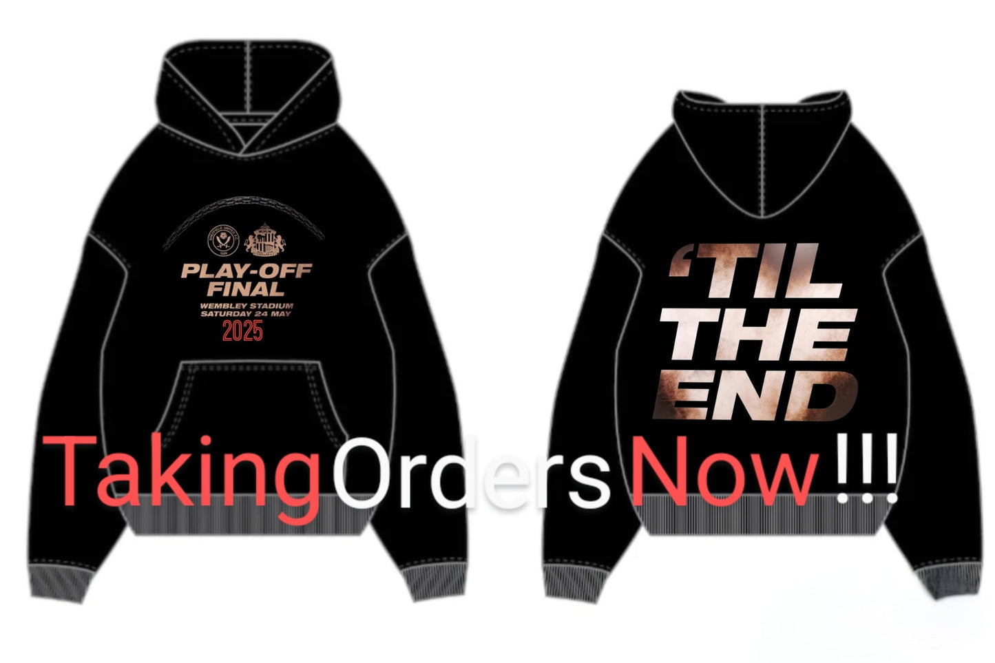 SAFC Wembley hoody special TIL THE END