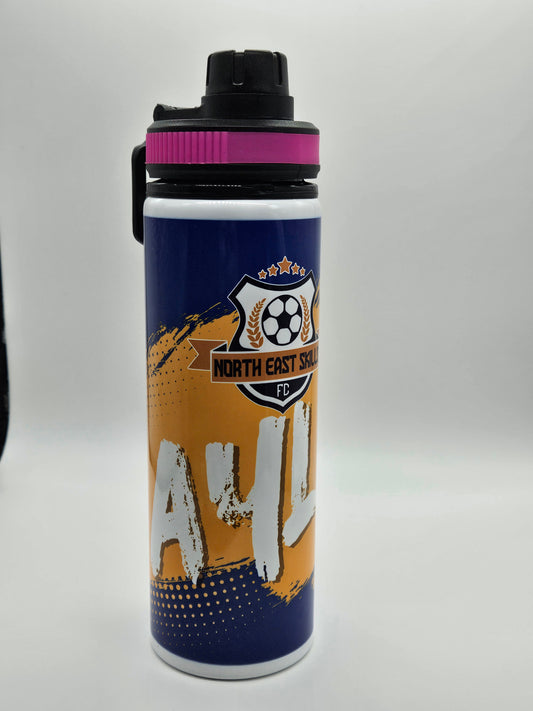 Custom fully designed and printed water bottles 850ml