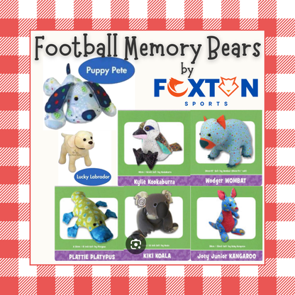 Keepsake Memory Teddy Bear, Football Shirt, Baby Clothing or Leavers Class of 2025, Uniform Bear,