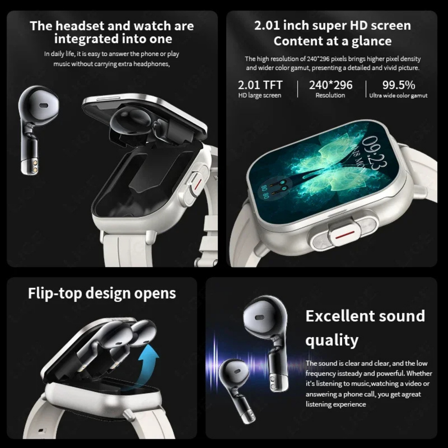 Digital Smartwatch with Earbuds copy
