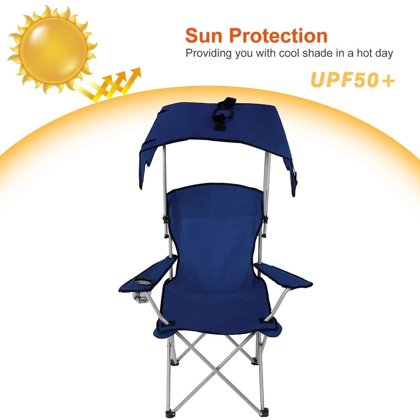 Camping Chair with Canopy ideal for grassroots football parents