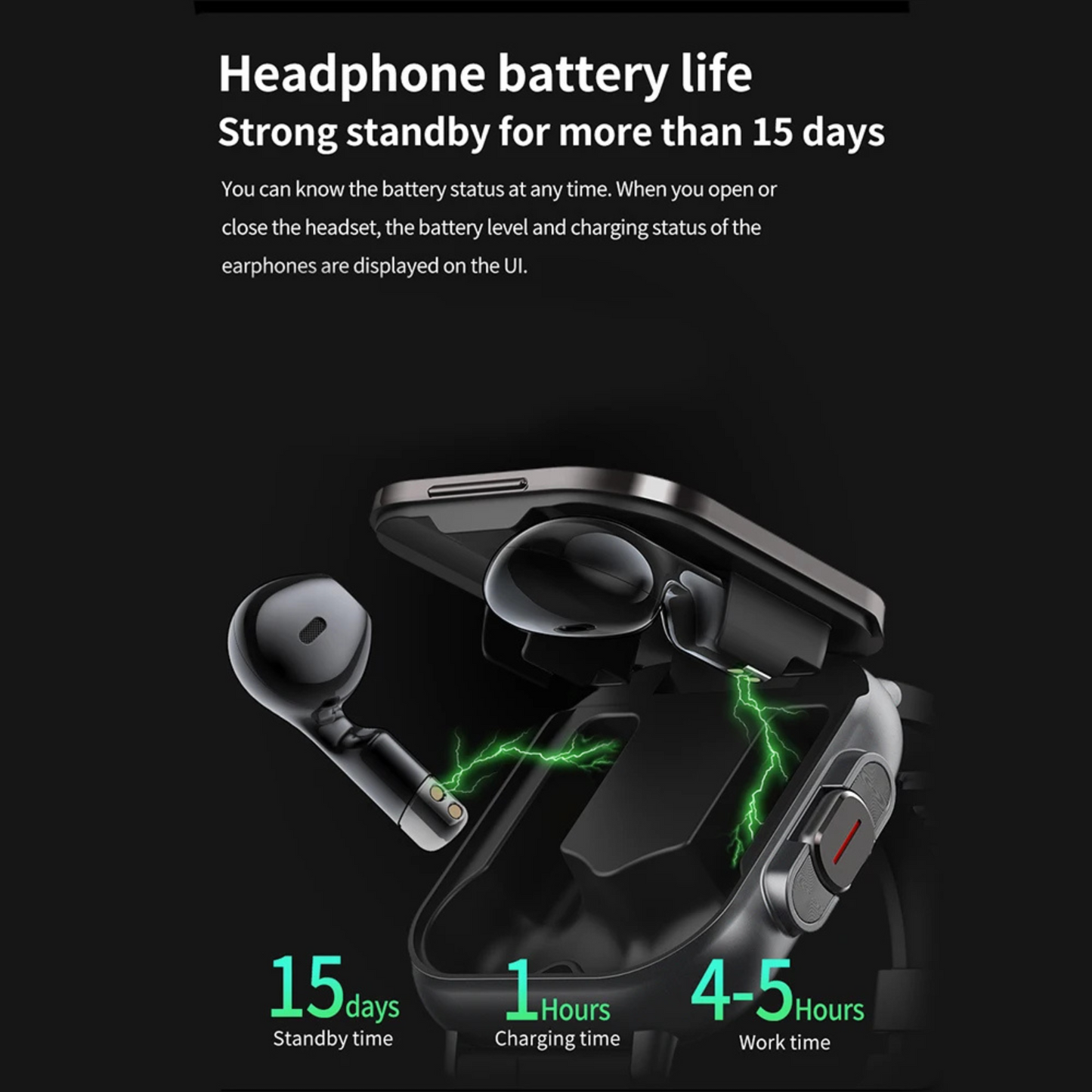 Digital Smartwatch with Earbuds copy