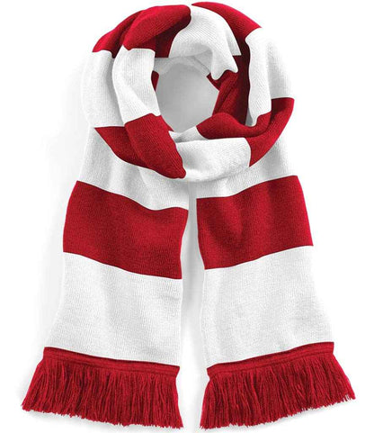 TIL THE END embroidered red and white celebration scarf for Wembley