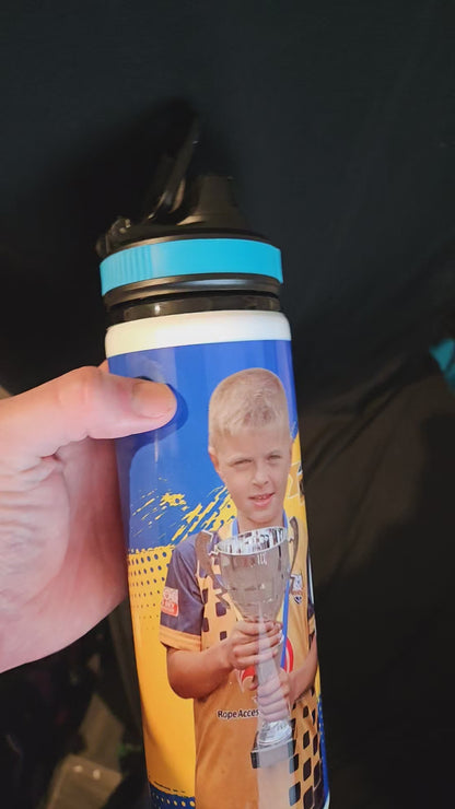 Custom fully designed and printed water bottles 850ml